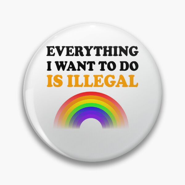 Item preview, Everything I Want To Do Is Illegal Rainbow Orange designed and sold by SomeDesignThing.