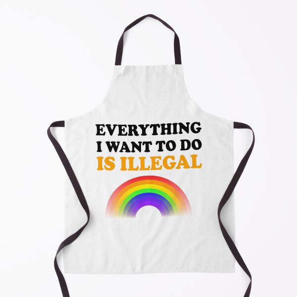 Item preview, Everything I Want To Do Is Illegal Rainbow Orange designed and sold by SomeDesignThing.