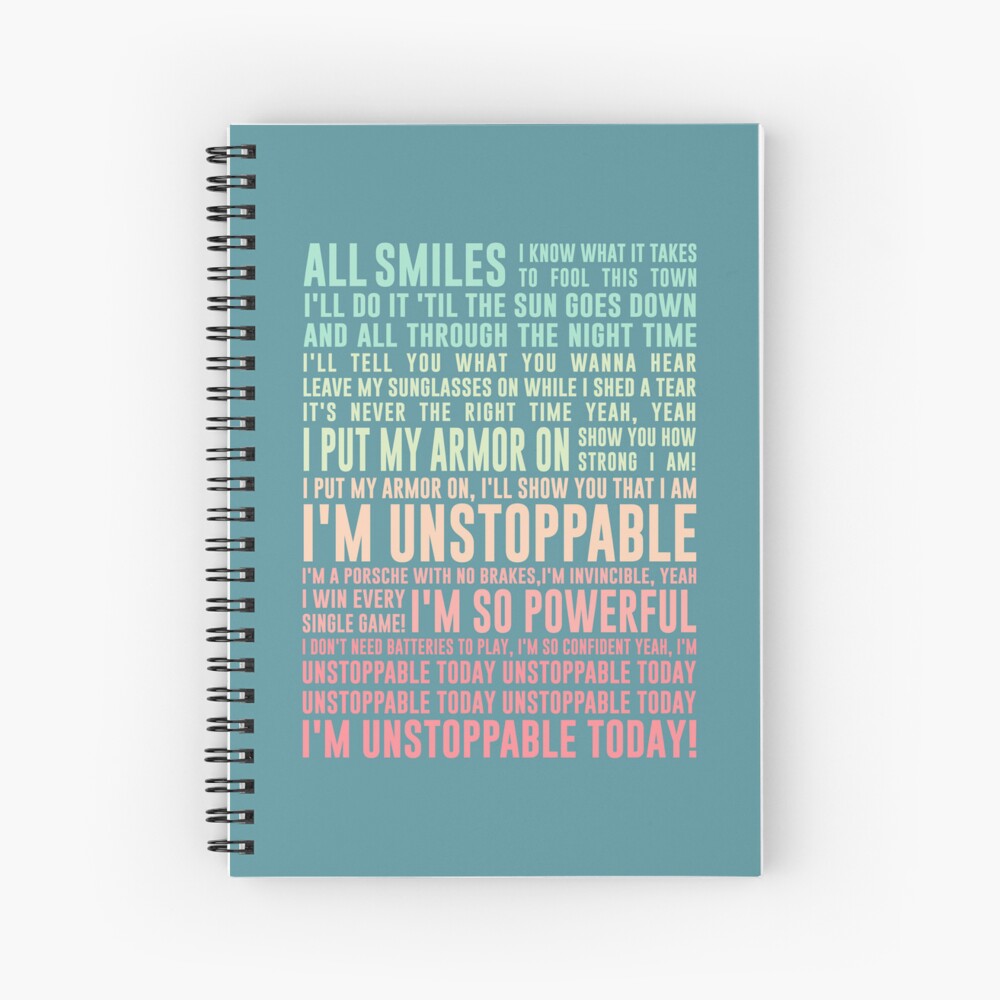 UNSTOPPABLE - SIA - music lyrics Pullover Hoodie for Sale by Ardalan  Saboori