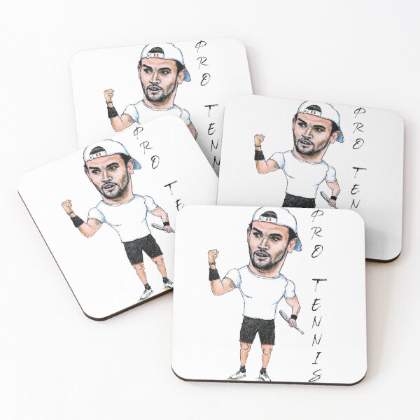 Item preview, Matteo Berrettini Pro Tennis caricature designed and sold by dizzycatbiz.