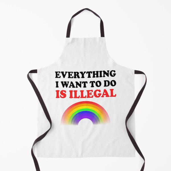 Item preview, Everything I Want To Do Is Illegal Rainbow Red designed and sold by SomeDesignThing.
