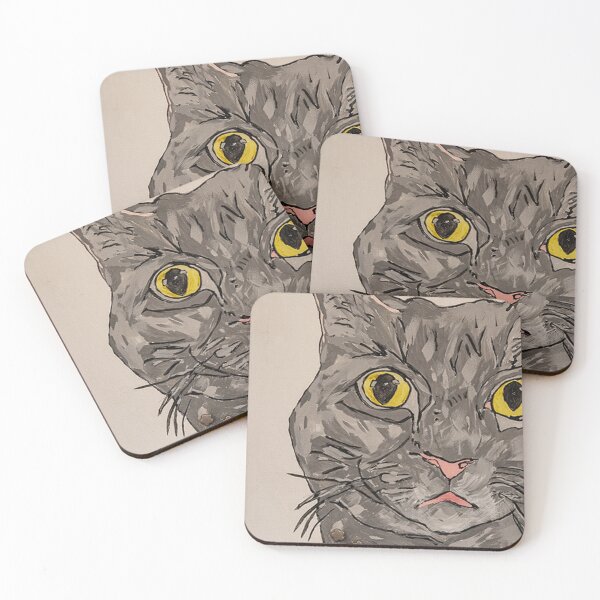 Item preview, Brown Cat with Cautious Attitude designed and sold by PawsWithCause.