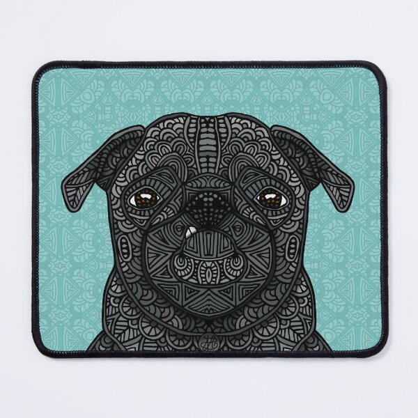 Item preview, Little black pug designed and sold by artlovepassion.