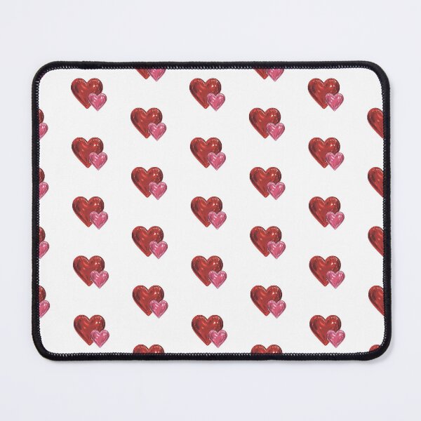 Item preview, Shiny Candy Red and Pink Heart Repeating Polka Dot Pattern designed and sold by Nicolette Olivier.