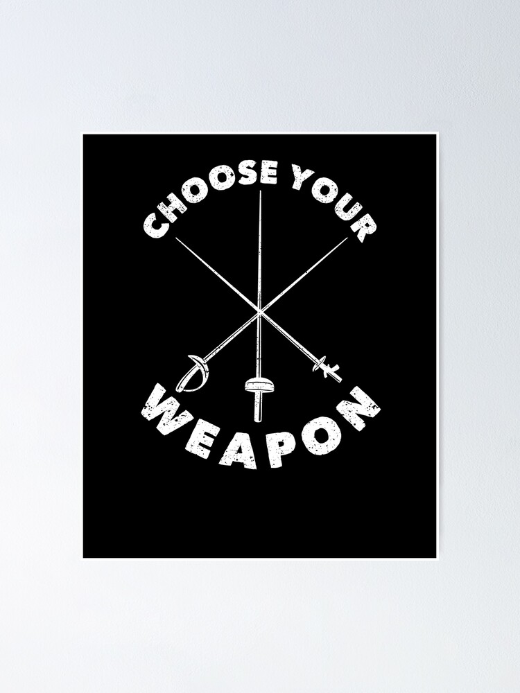 "Fencing saber epee foil epee fencer select" Poster for Sale by Yanyo