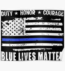Blue Lives Matter-police Poster