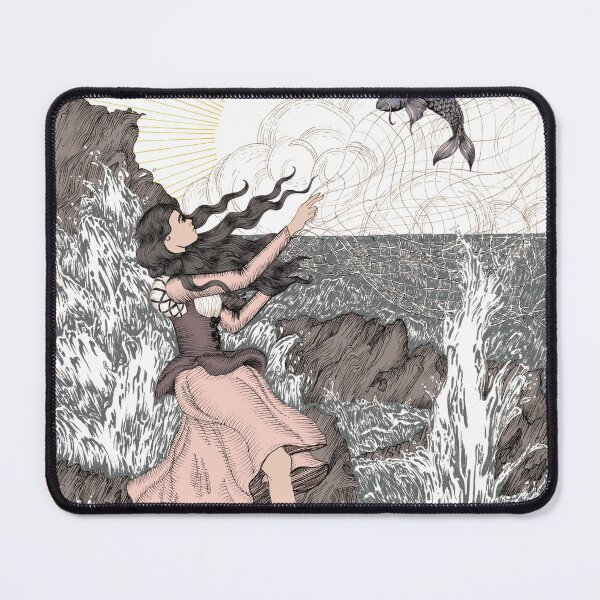 Item preview, The Fish Girl Coloured Version designed and sold by ECMazur Art.