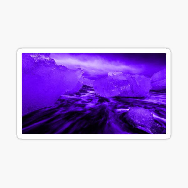 Purple Ice Sticker