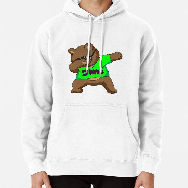 Cute Dabbing Teddy Bear Dab Funny Pullover Hoodie for Sale by SaberArt