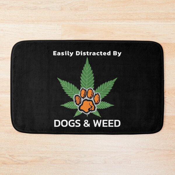 Item preview, Easily Distracted By Dogs Weed Funny Dog Lover designed and sold by BestDesignbySof.