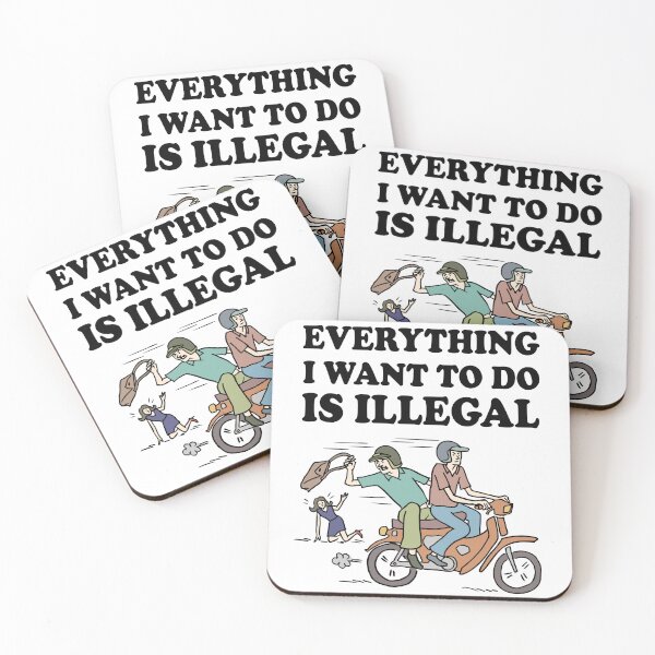 Item preview, Purse Snatchers: Everything I Want To Do Is Illegal  designed and sold by SomeDesignThing.