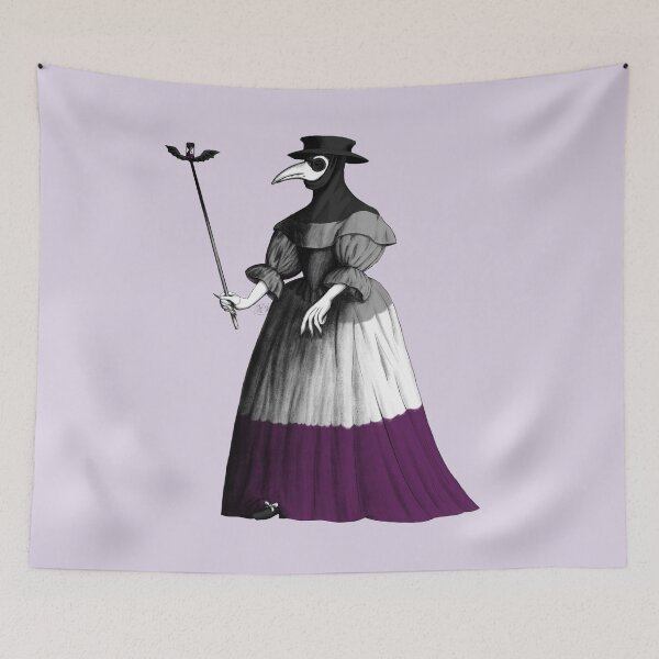 Item preview, Antique Lady Plague Doctor (asexual pride flag) designed and sold by Alex Tal.