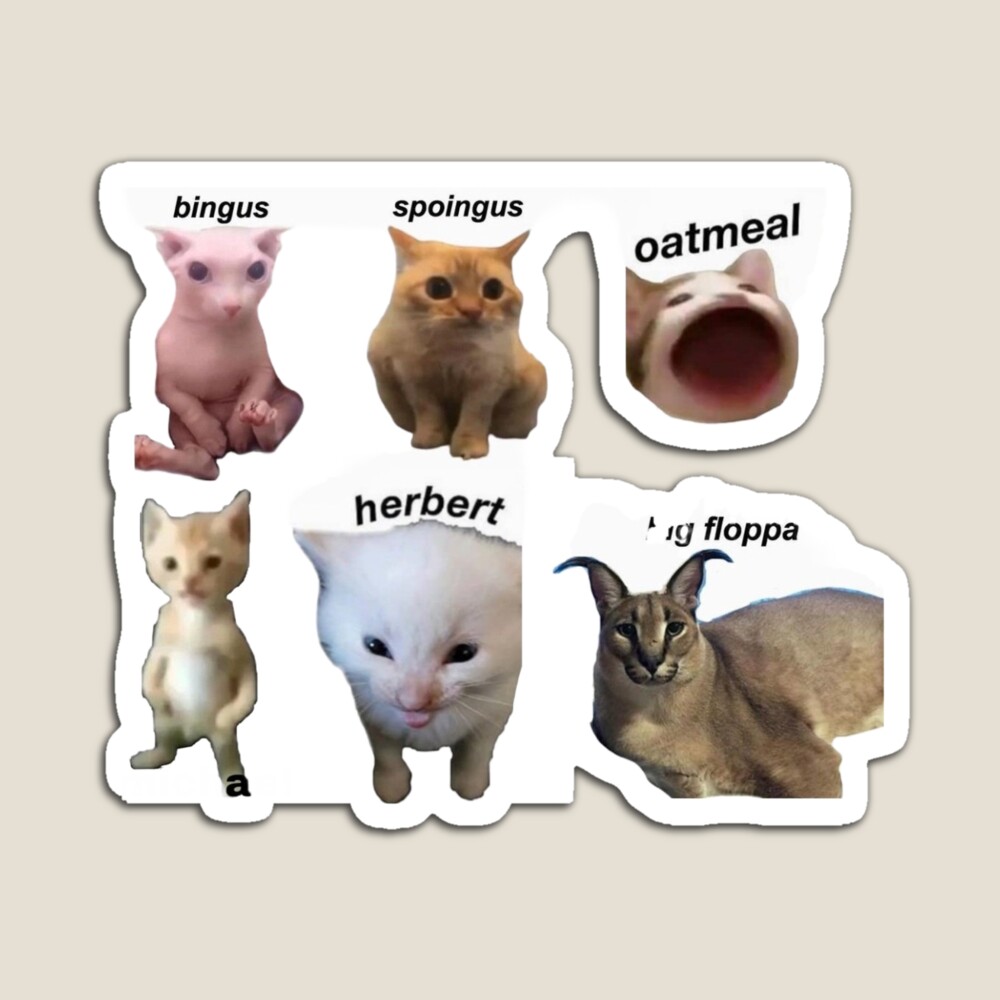 Big floppa sticker pack cat meme | Poster