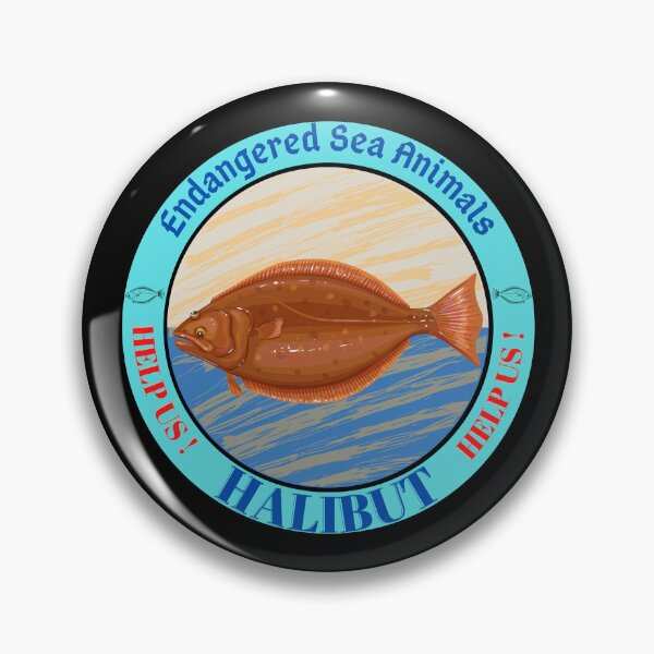 Item preview,  Halibut Sea Animals Endangered designed and sold by yassooarts.