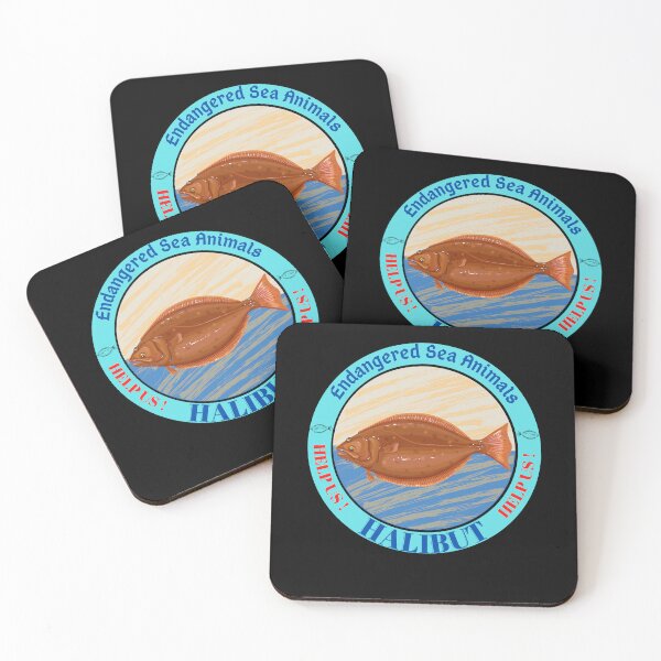 Item preview,  Halibut Sea Animals Endangered designed and sold by yassooarts.