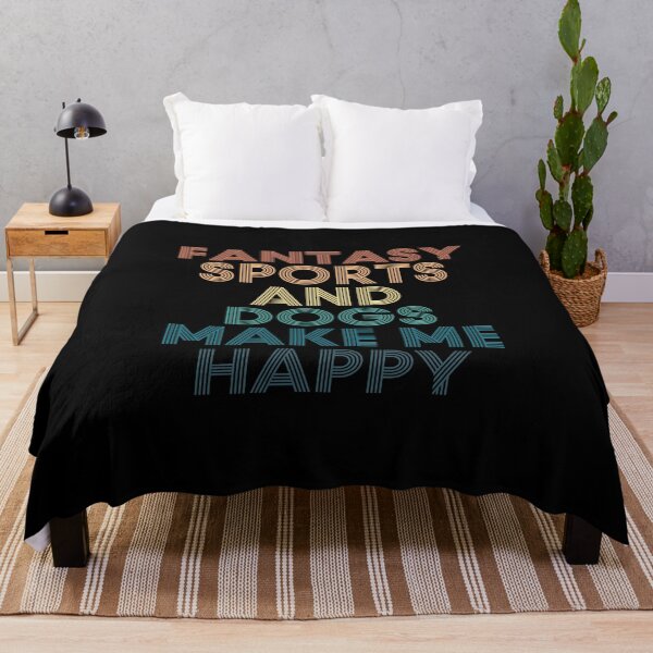 Item preview, Fantasy Sports And Dogs Make Me Happy- Gift for Fantasy Sports & Dogs Fans designed and sold by kindxinn.