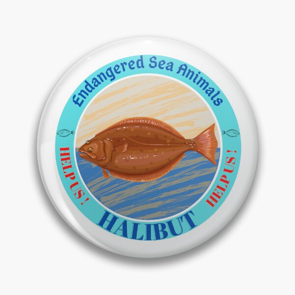 Item preview,  Halibut Sea Animals Endangered designed and sold by yassooarts.