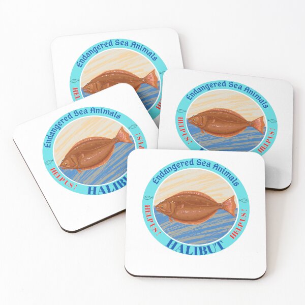 Item preview,  Halibut Sea Animals Endangered designed and sold by yassooarts.