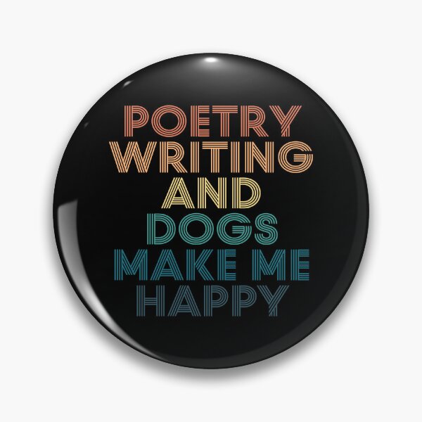 Item preview, Poetry Writing And Dogs Make Me Happy- Gift for Poetry Writing & Dogs Fans designed and sold by kindxinn.