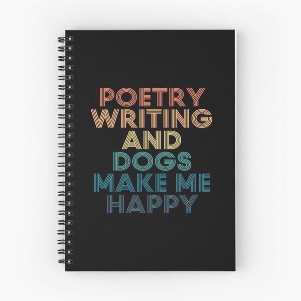 Item preview, Poetry Writing And Dogs Make Me Happy- Gift for Poetry Writing & Dogs Fans designed and sold by kindxinn.