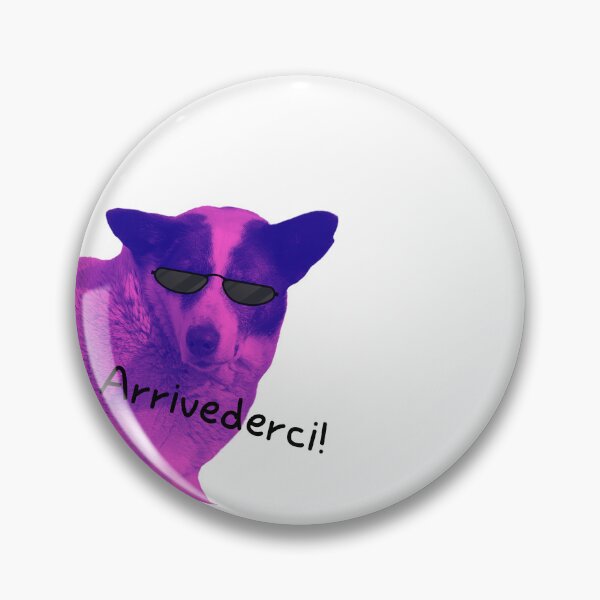 Item preview, The dog says that ''Arrivederci!'' designed and sold by boomantique.