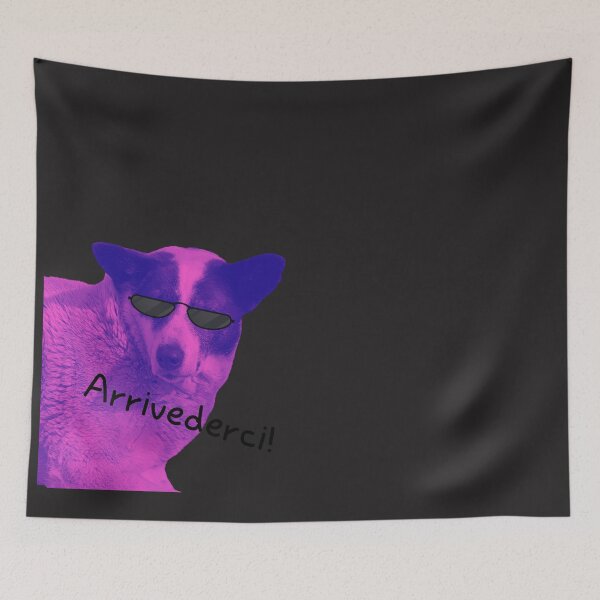 Item preview, The dog says that ''Arrivederci!'' designed and sold by boomantique.