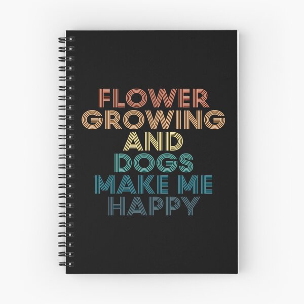 Item preview, Flower growing And Dogs Make Me Happy- Gift for Flower growing & Dogs Fans designed and sold by kindxinn.