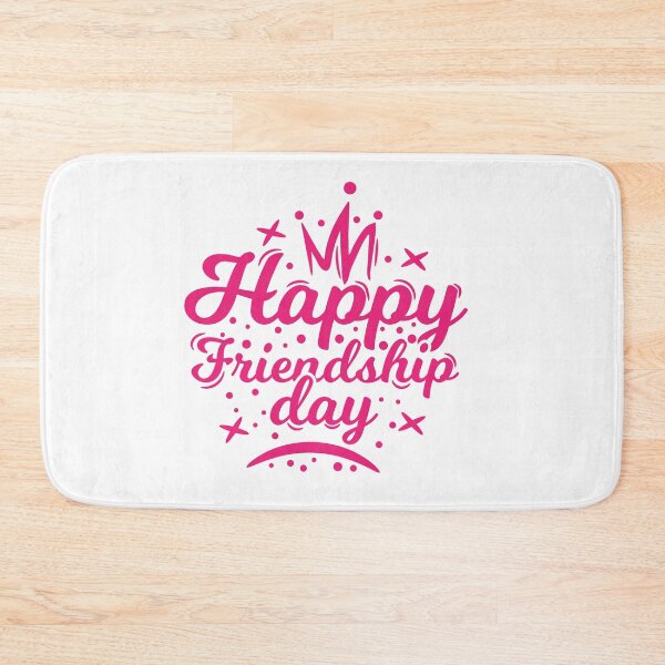 Item preview, Happy friendship day great again Love Today heart Love Friends Friendship forever Art Soft Happy Life Apparel Essential Motivation Inspiration Joy Mood designed and sold by DesignByHeartUK.