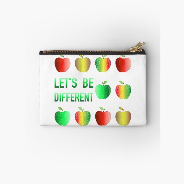Item preview, Fun and inspiring design with an apple with the idea Let's be different designed and sold by Acolors.