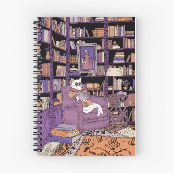 Item preview, The Cat's Library designed and sold by ECMazur Art.