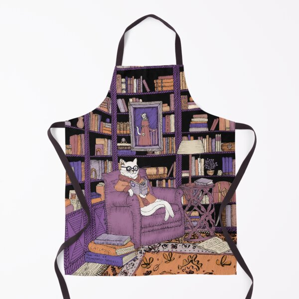 Item preview, The Cat's Library designed and sold by ECMazur Art.