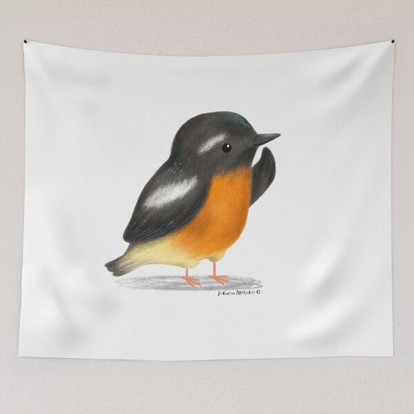 Item preview, Mugimaki Flycatcher Bird designed and sold by julianamotzko.