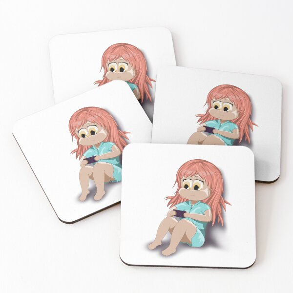 Item preview, Cute girl using her phone designed and sold by sbbaart.