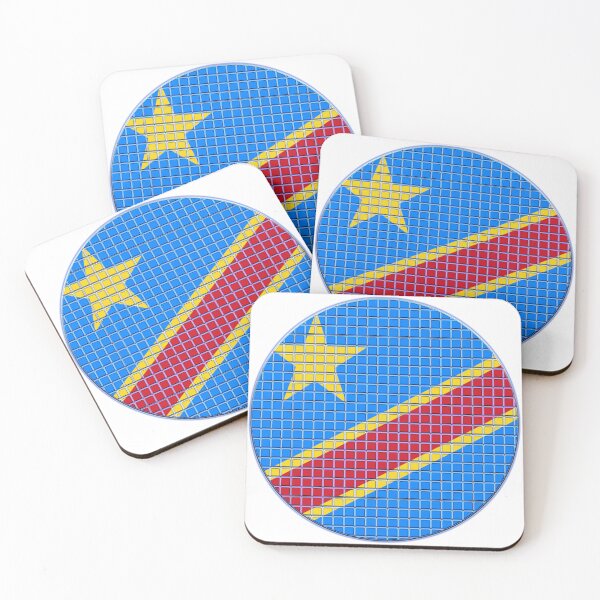 Item preview, Democratic Republic of the Congo Flag Rounded - Squares Pixel  designed and sold by MoonElite.