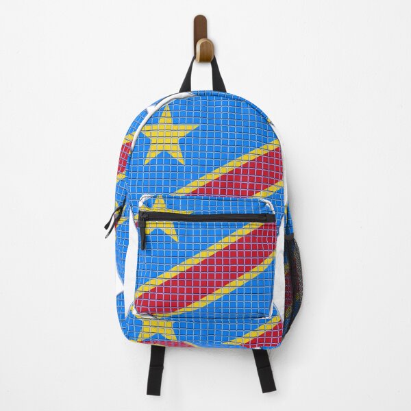 Item preview, Democratic Republic of the Congo Flag Rounded - Squares Pixel  designed and sold by MoonElite.