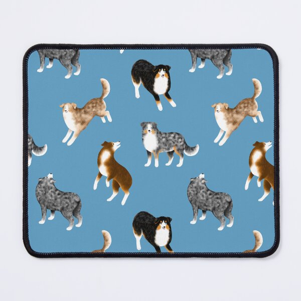 Item preview, Australian Shepherd Pattern (Blue Background) designed and sold by illucalliart.