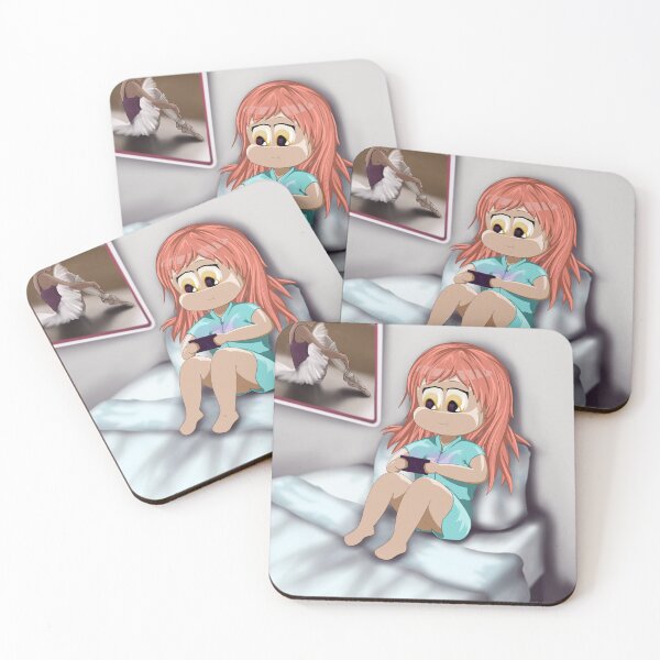 Item preview, Cute girl on her bed using her phone designed and sold by sbbaart.