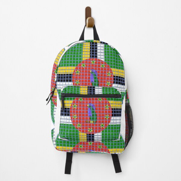 Item preview, Dominica Flag Rounded - Squares Pixel  designed and sold by MoonElite.