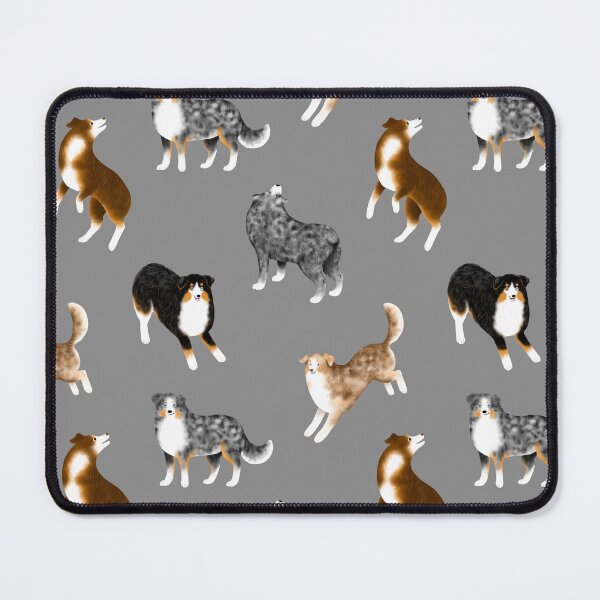 Item preview, Australian Shepherd Pattern (Grey Background) designed and sold by illucalliart.