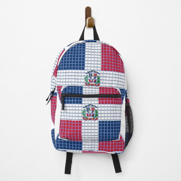 Item preview, Dominican Republic Flag Rounded - Squares Pixel designed and sold by MoonElite.