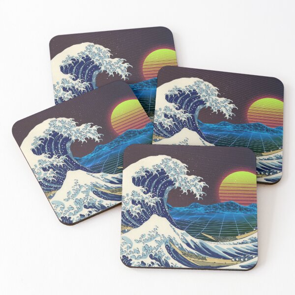 Item preview, Great Retro Wave of Kanagawa designed and sold by Ana Stege.