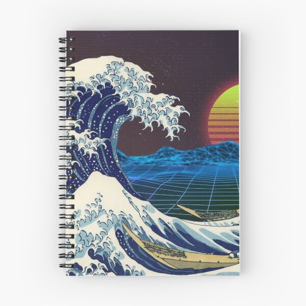 Item preview, Great Retro Wave of Kanagawa designed and sold by Ana Stege.