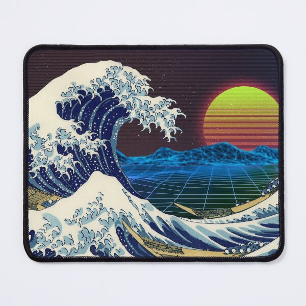 Item preview, Great Retro Wave of Kanagawa designed and sold by Ana Stege.
