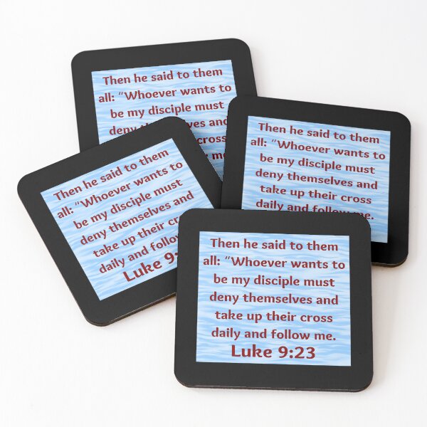 Item preview, Bible Verse Luke 9:23 designed and sold by Prayingwarrior.