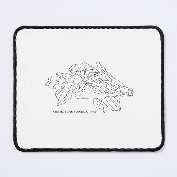 Item preview, Crested Butte Trail Map designed and sold by agsart.