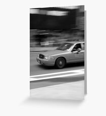Taxi Greeting Card