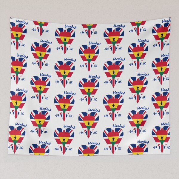 Item preview, Ghanaian and British hearts together designed and sold by WhoWeAre.