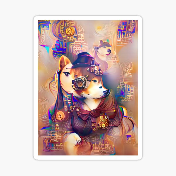 Glamour Doge Sticker