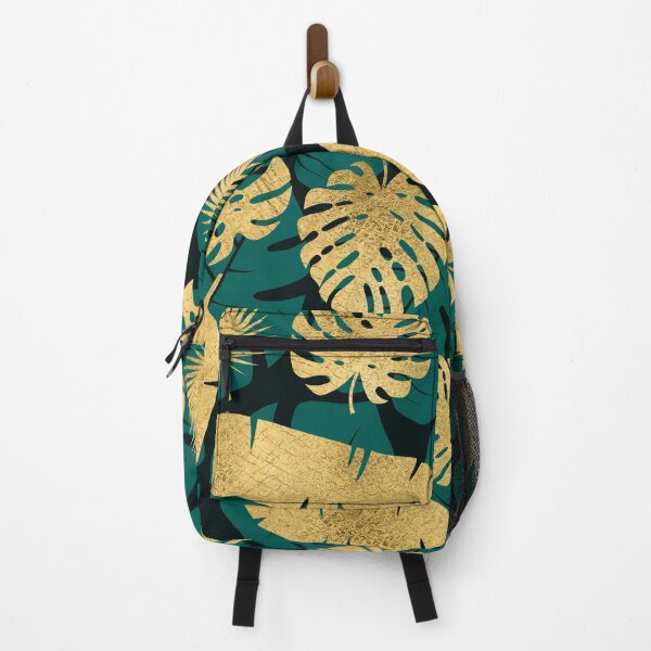 Item preview, Gold and teal leaves designed and sold by FGCART.