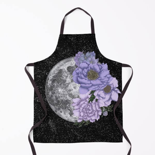 Item preview, Moon Abloom in Lavendar and Periwinkle designed and sold by ECMazur Art.